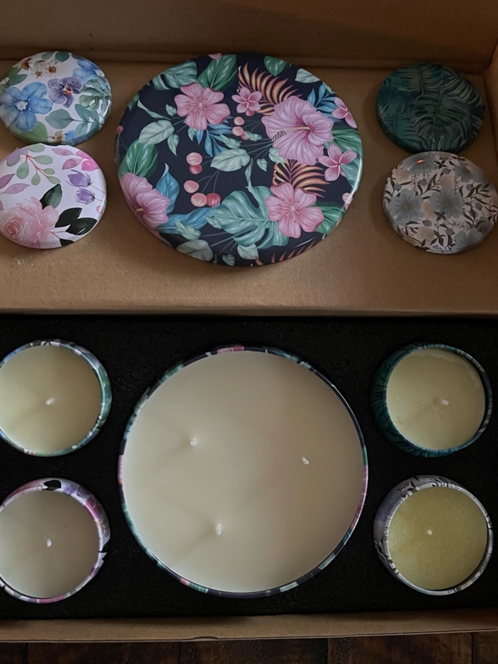 NEW 100% Natural Soy Wax 5 Piece Candle Set